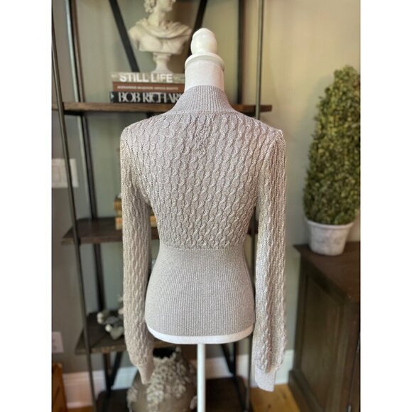Nicholas Renata Sweater Silver Womens Size XS - Picture 8 of 13